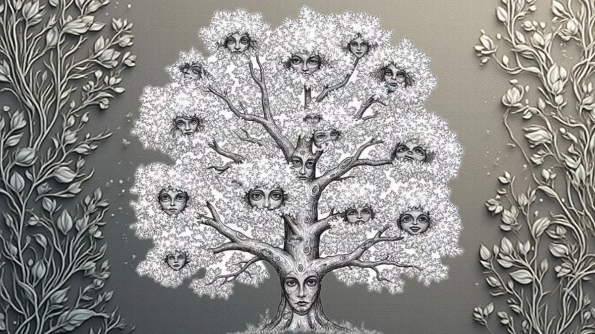 Count the Number of Ladies Faces in this Beautiful Artwork Optical Illusion