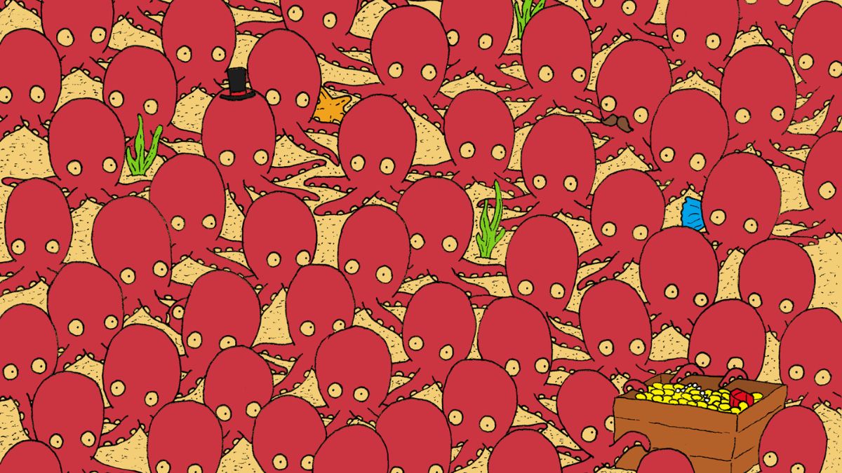 You Are Highly Observant With A Super Sharp Brain If You Can Spot A Fish Hidden Among Octopuses In 10 Seconds!
