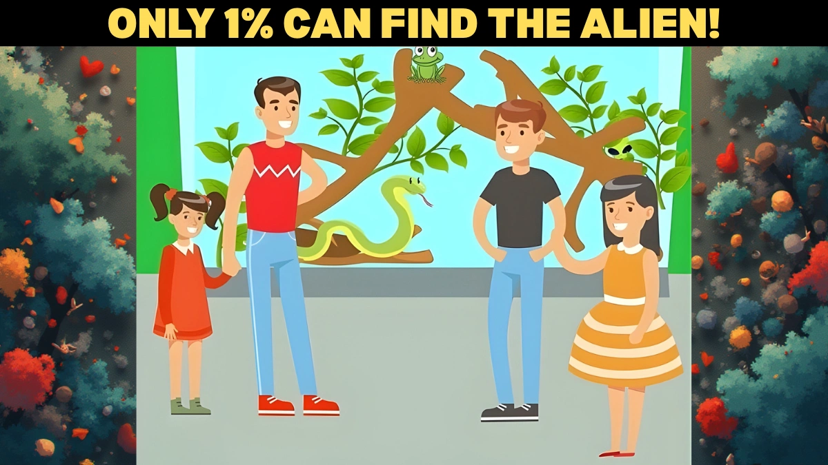 Optical Illusion Vision Test: Only 1% with HD eyes can find the alien in 5 seconds!