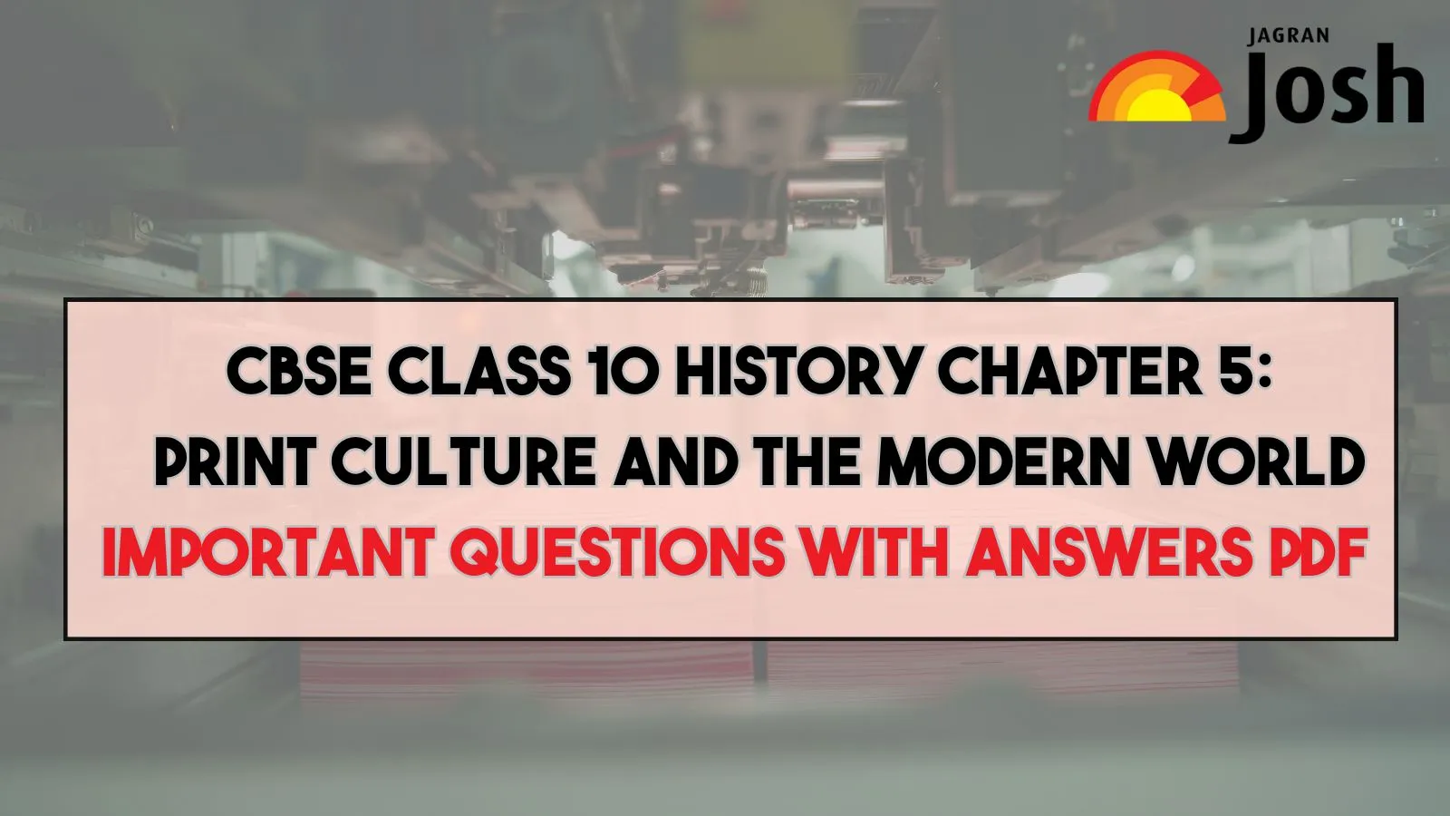 CBSE Class 10 History Chapter 5 Important Questions
