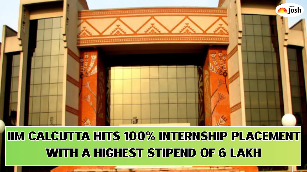 IIM Calcutta Hits 100% Internship Placement