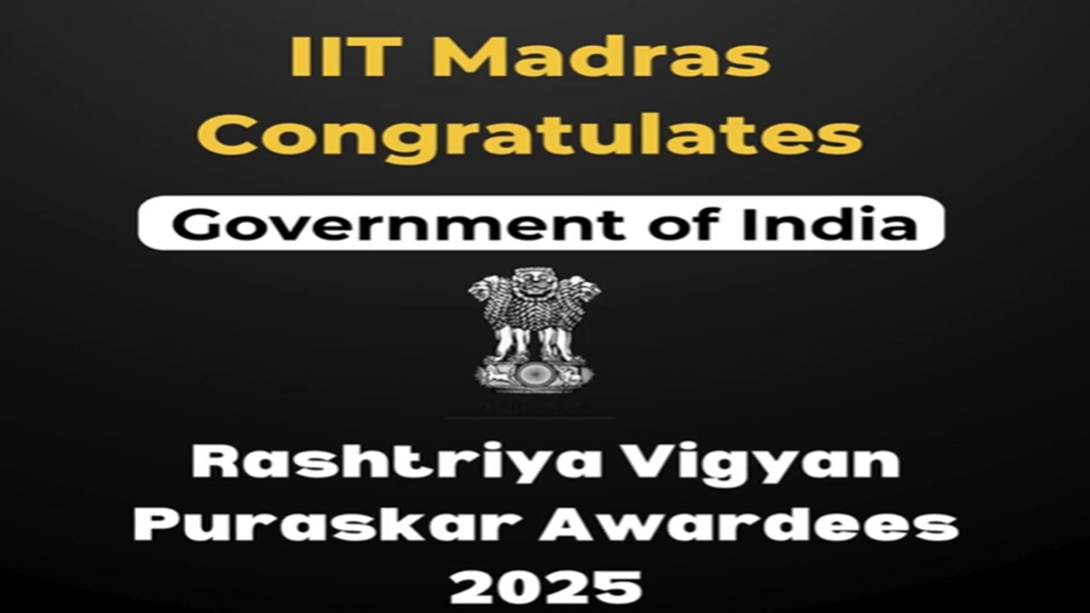 Rashtriya Vigyan Puraskar 2025 Awarded to Three Professors of IIT Madras