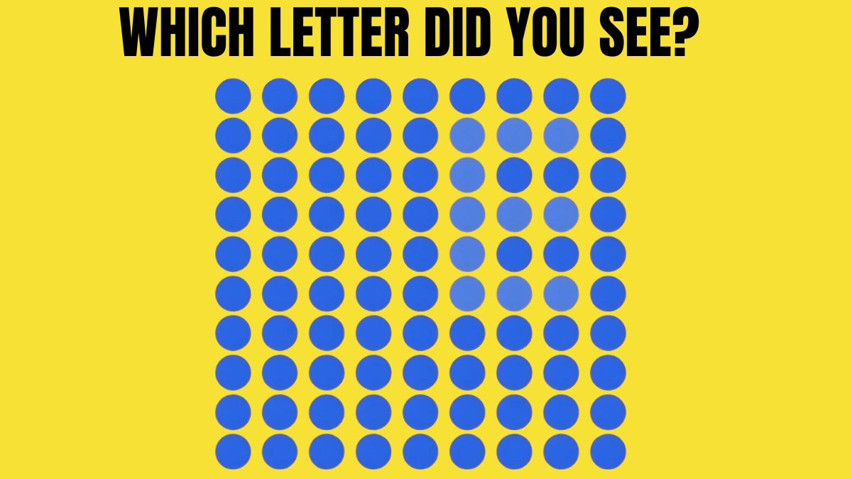 Optical Illusion Eye Test: Find the Hidden Letter In 7 Seconds!