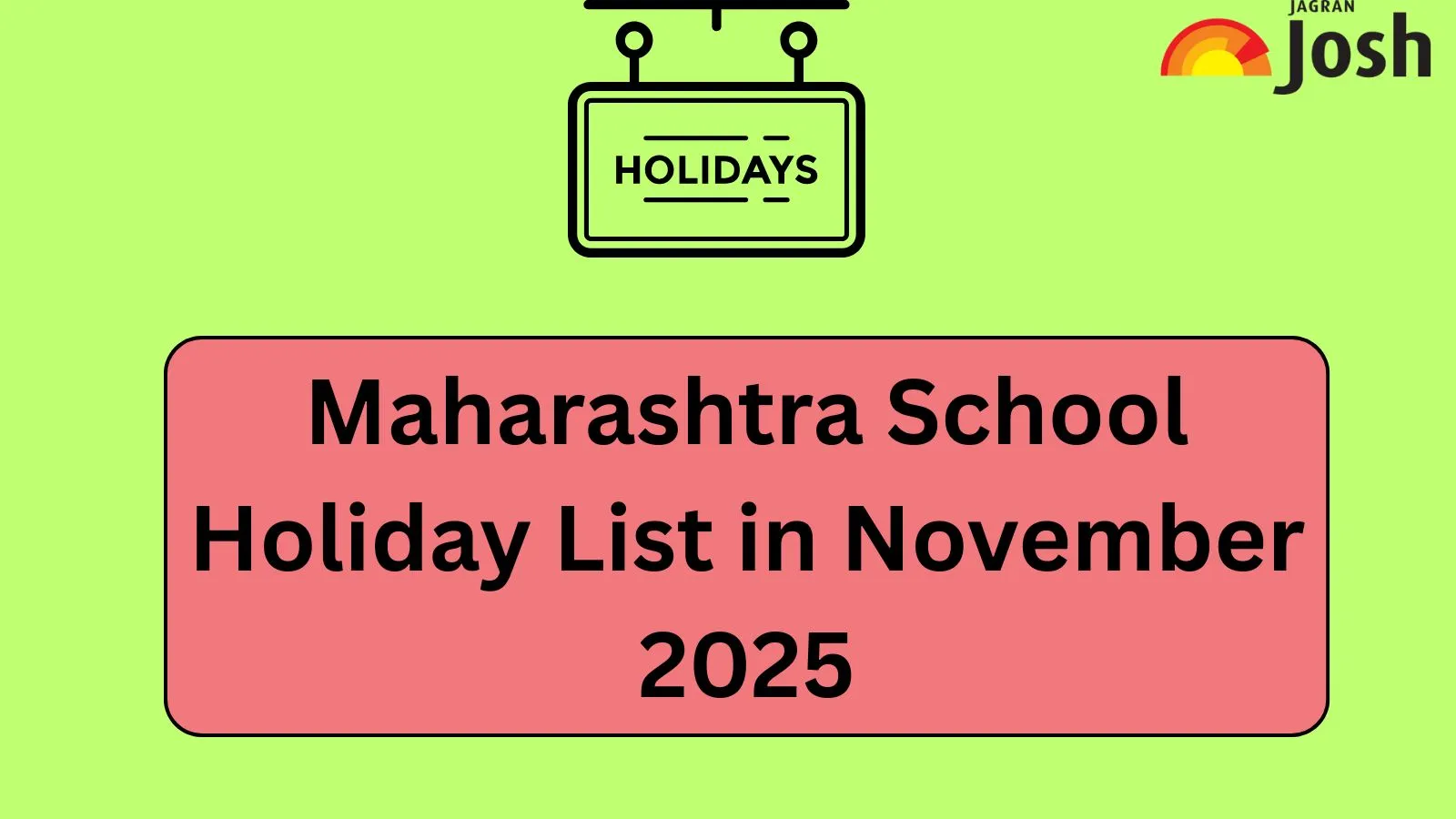 Maharashtra School Holiday List in November 2025