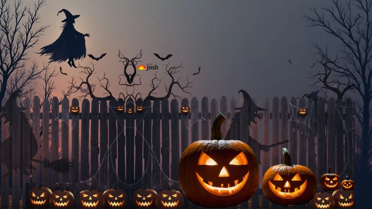 Count the Total Number of Jack o' Lanterns in this Spooky Nighttime Silhouettes of Witches Halloween-themed Optical Illusion
