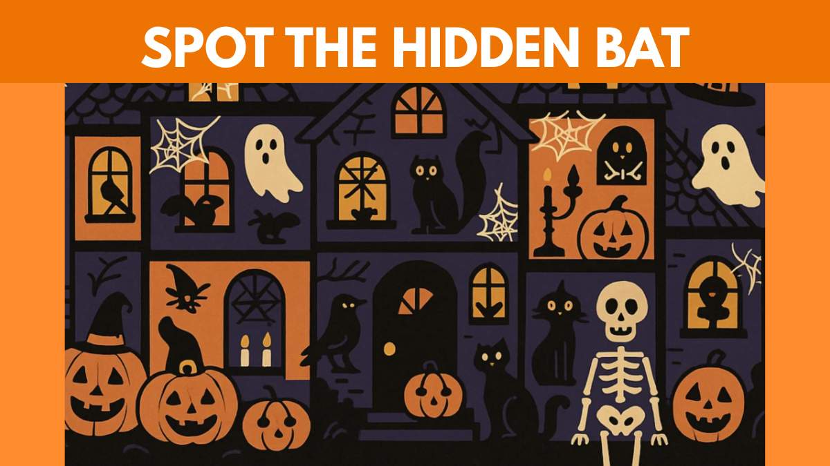 Brain Teaser: Spot the Bat in This Spooky Halloween Image in 12 Seconds!