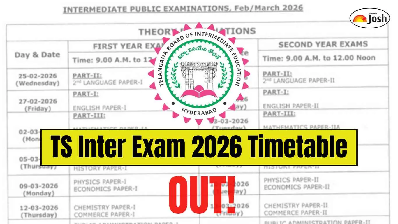 TS Inter Exam 2026 Timetable: Download TSBIE Telangana 1st, 2nd Year IPE Exams PDF; Check Exam Date, Day and Time