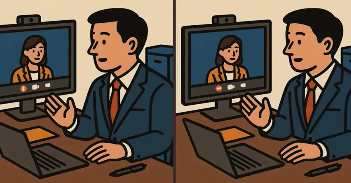 Spot 3 Differences in Employee Attending Meeting
