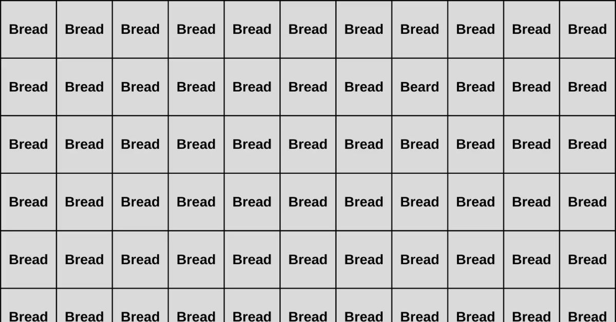 Step Up Like a Champion and Discover the Odd Word in This Optical Illusion That’s Stumping Everyone