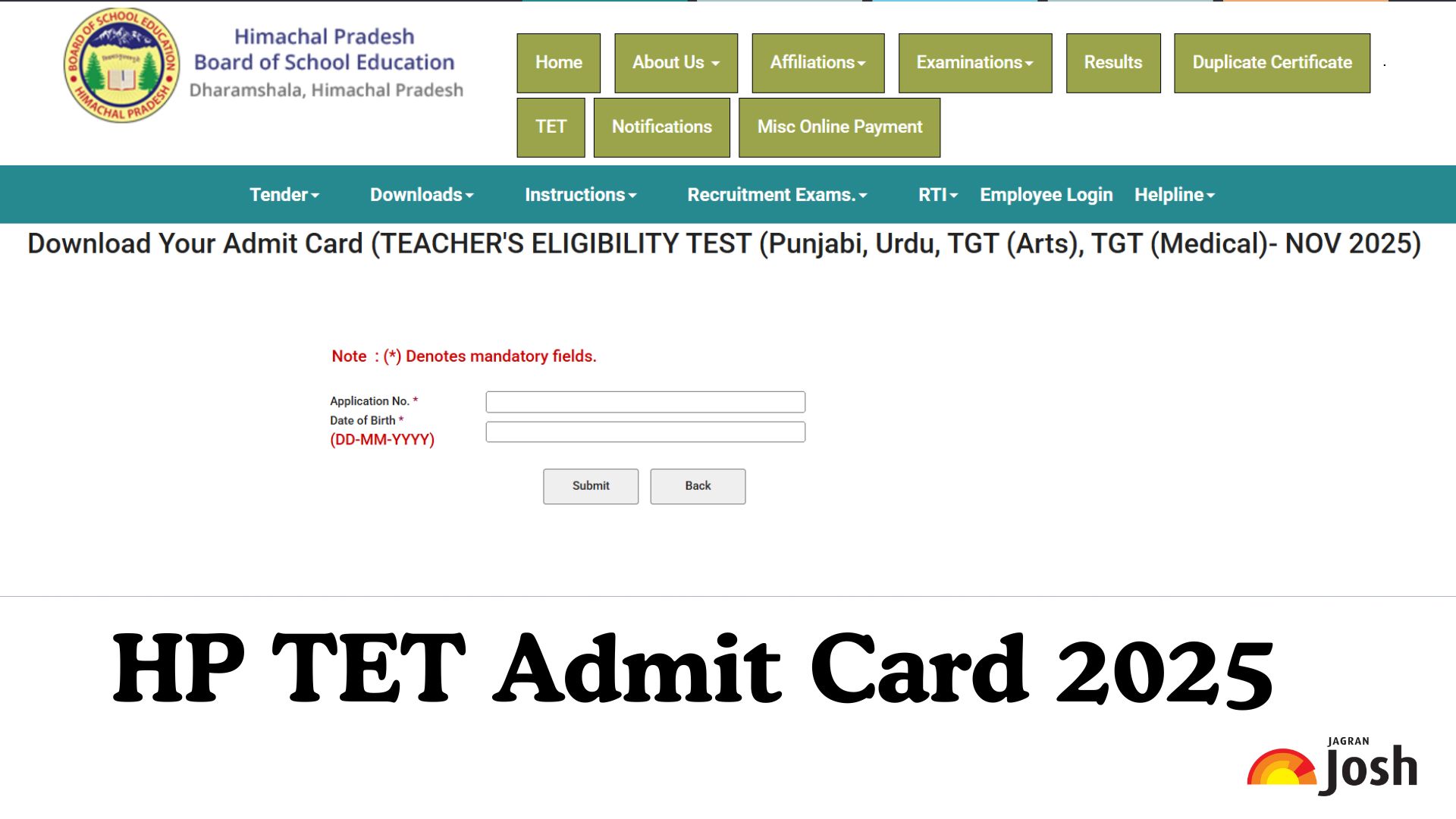HP TET Admit Card 2025: एचपी टीईटी एडमिट कार्ड hpbose.org पर जारी, डाउनलोड करें हॉल टिकट PDF