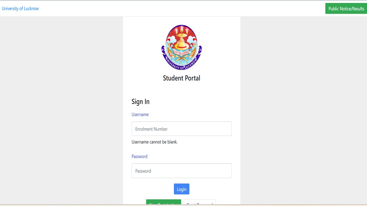 Lucknkow University Data Submission on Samarth Portal Closes Today, Upload Data at lkouniv.samarth.edu.in