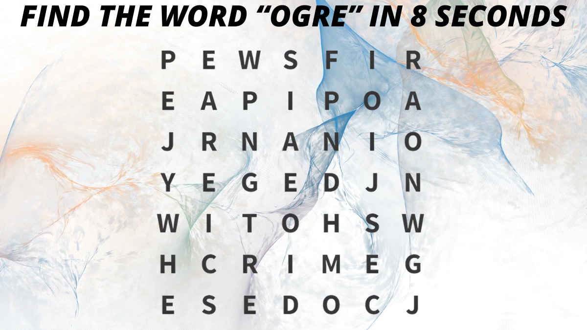 Only 1% Can Find “OGRE” in 8 Seconds — Are You Smarter Than the Rest?
