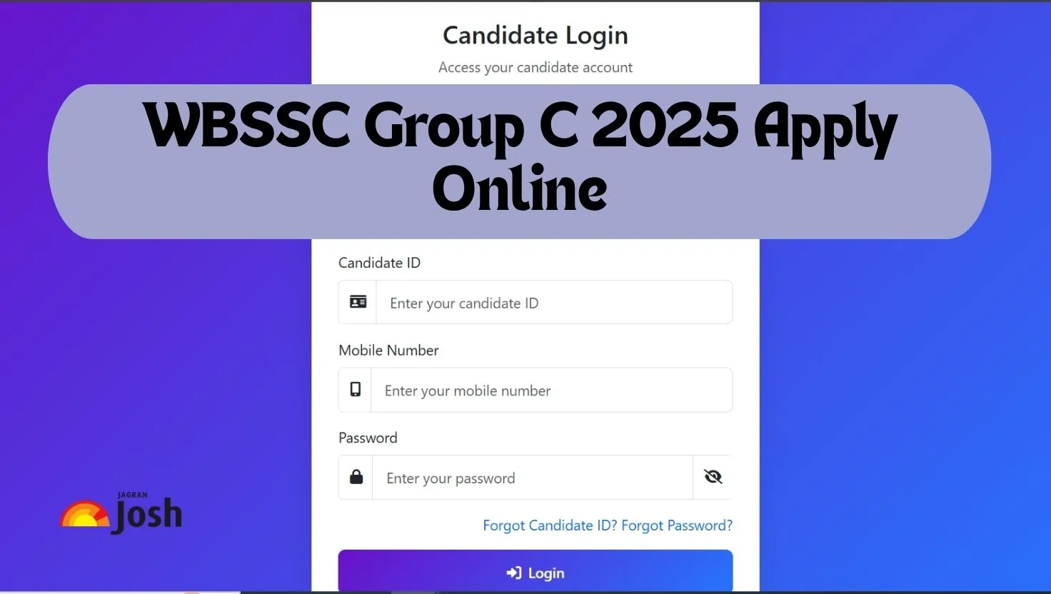 WBSSC Group C 2025 Apply Online