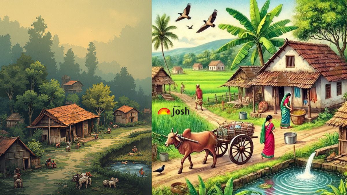 Using your Matrix-Level Vision, Find How Many Hearts are hidden in this village scene's visual illusion