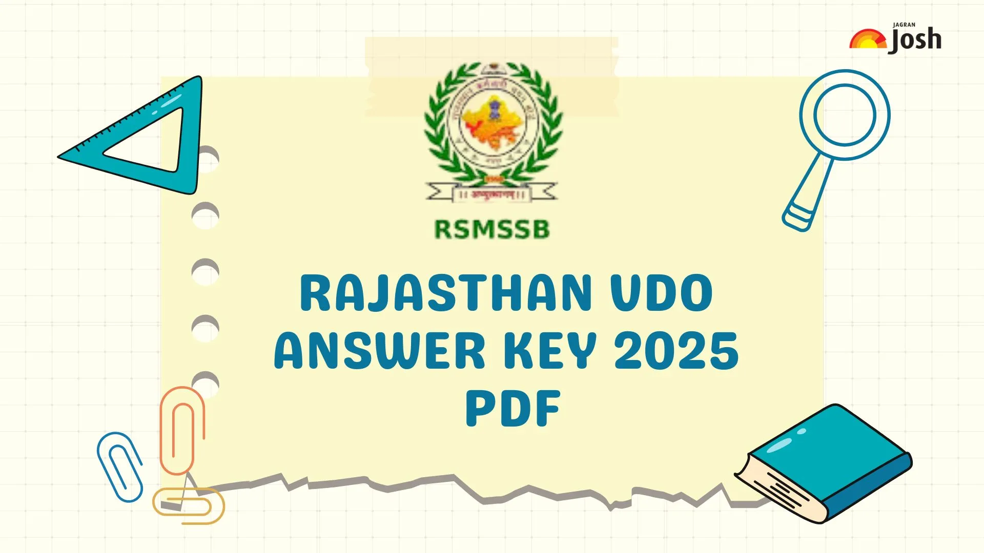 Rajasthan VDO Gram Vikas Adhikari Answer Key 2025