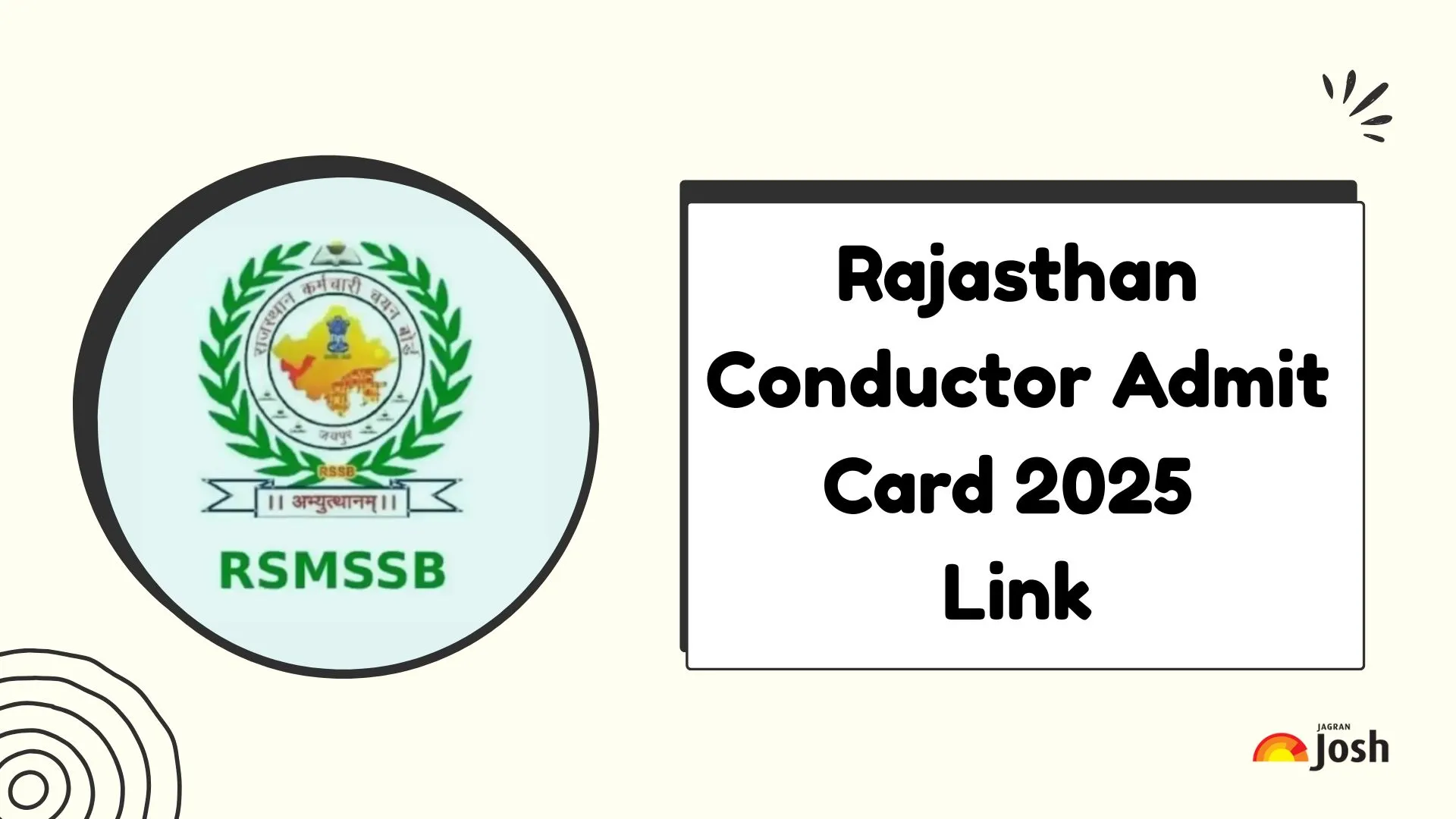Rajasthan Conductor Admit Card 2025 Link
