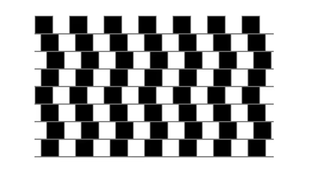 10 Seconds IQ Test: The Horizontal Lines In This Optical Illusion Are Parallel, True or False?