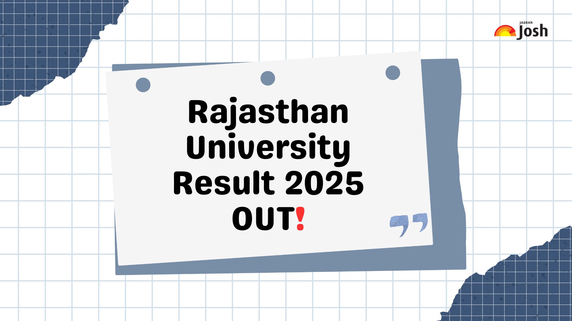 Rajasthan University Result 2025 OUT: राजस्थान यूनिवर्सिटी रिजल्ट result.uniraj.ac.in पर जारी, ये रहा 1st और 2nd सेमेस्टर मार्कशीट लिंक