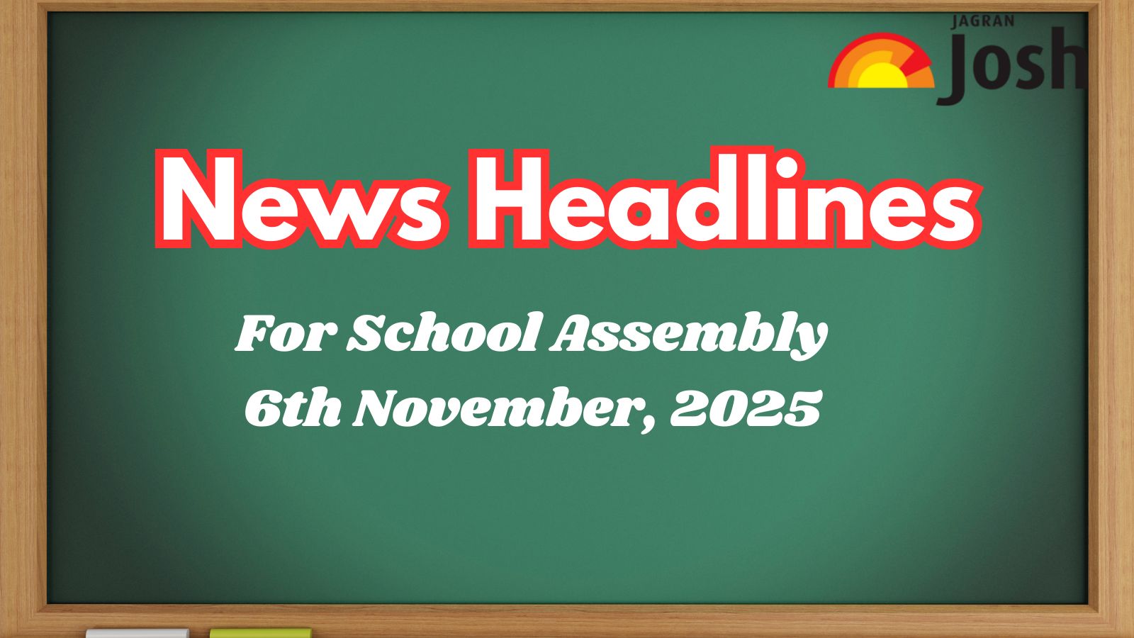 School Assembly Headlines Today (6 November): Delhi Air Pollution, Online Gaming and Other News in English