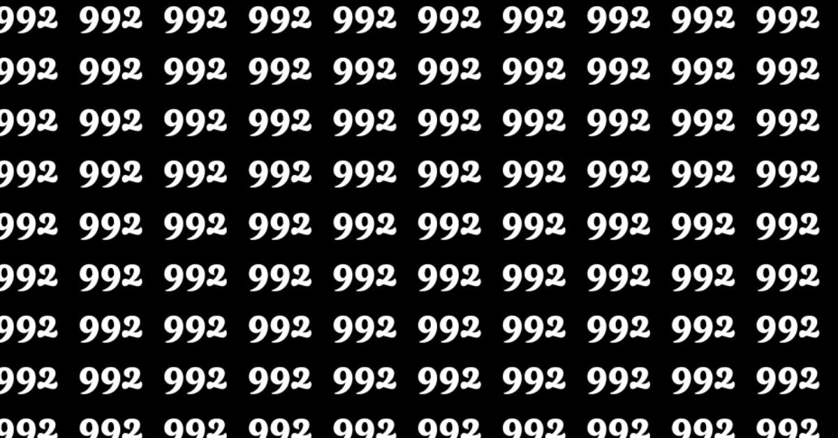 Think You’ve Got a Hunter’s Vision? Prove It by Finding the Hidden Odd Number in This Black and White Optical Illusion