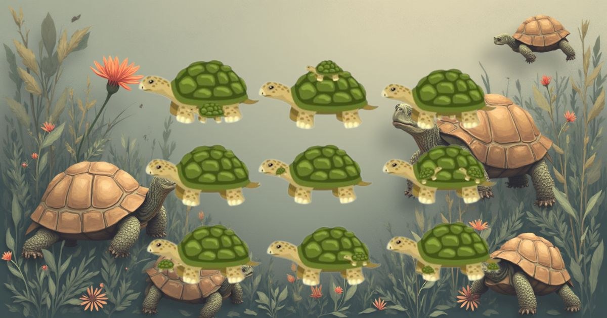 This Mind-Bending Puzzle Will Leave You Staring — Can Your Sniper Eyes Detect All the Tortoises?