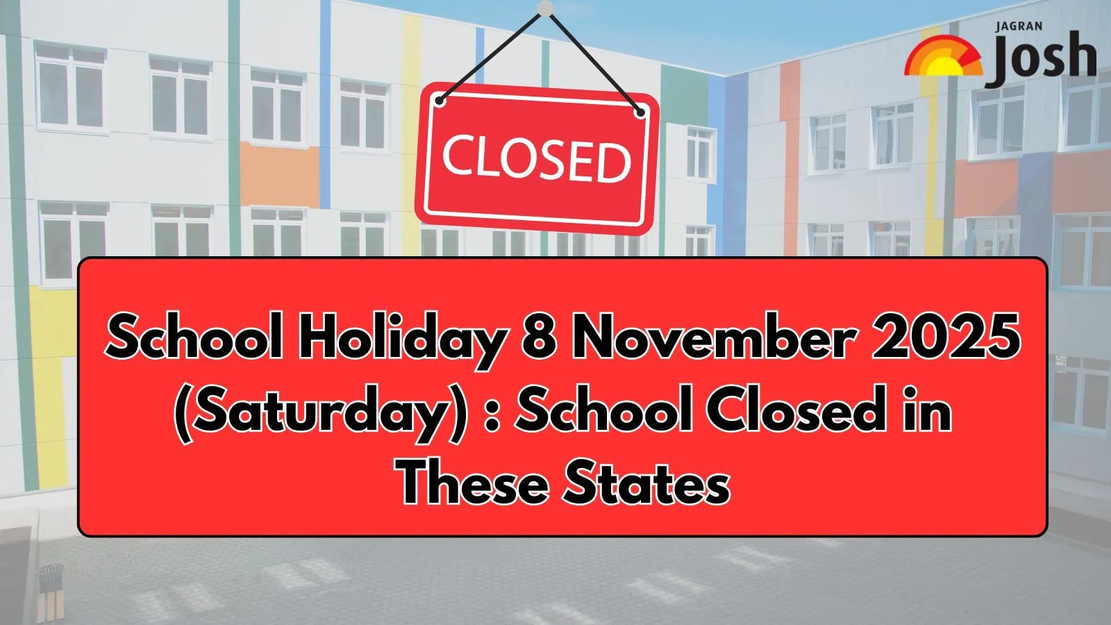 School Holiday on 8 November, 2025