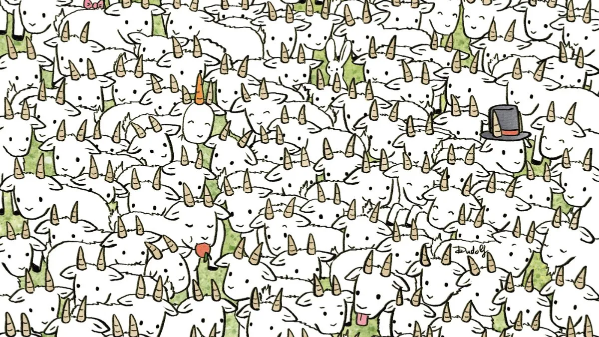 Find the sheep hidden among the goats.