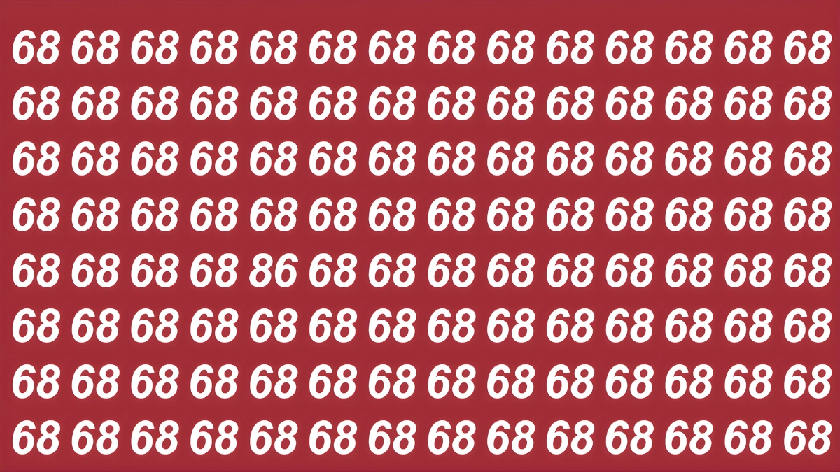 You have a high IQ and hawk-like eyesight if you can spot 86 out of 68 in 9 seconds!