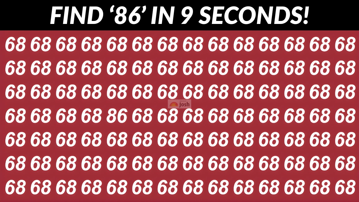 You have a high IQ and hawk-like eyesight if you can spot 86 out of 68 in 9 seconds!