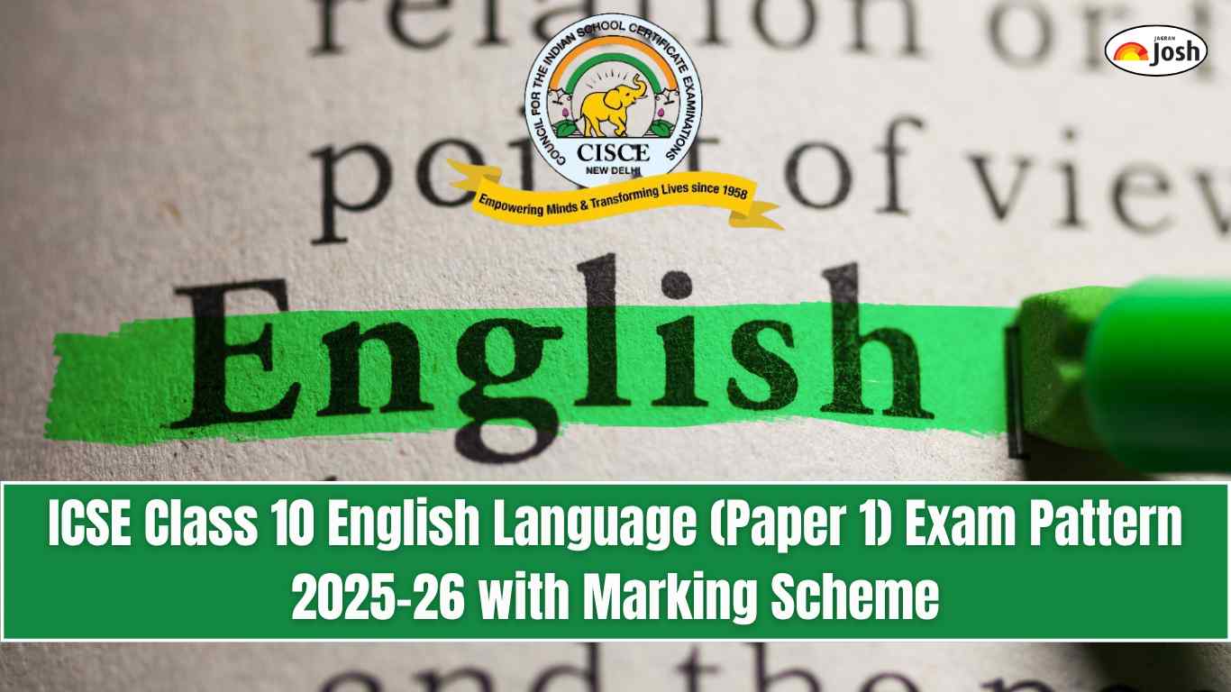 ICSE Class 10 English Language (Paper 1) Exam Pattern 2025-26 with Marking Scheme and Topic-wise Weightage