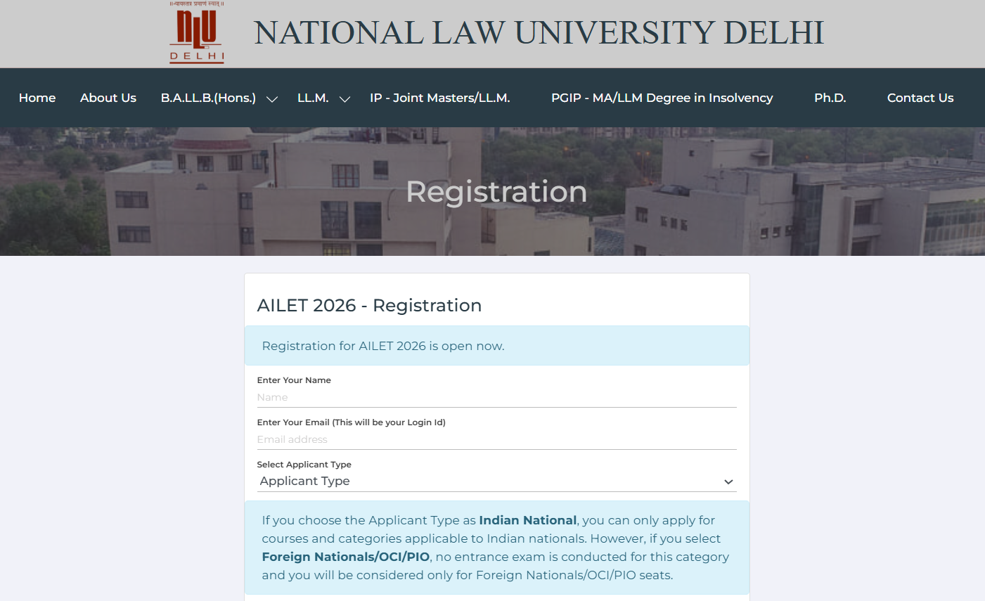 AILET 2026: Registration Closing Today at nationallawuniversitydelhi.in, Check Fee, Application Details here