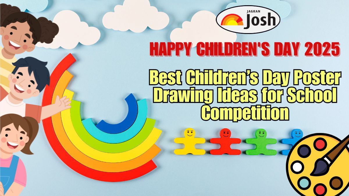20+ Best Children’s Day Poster Drawing Images Ideas for School Competition

