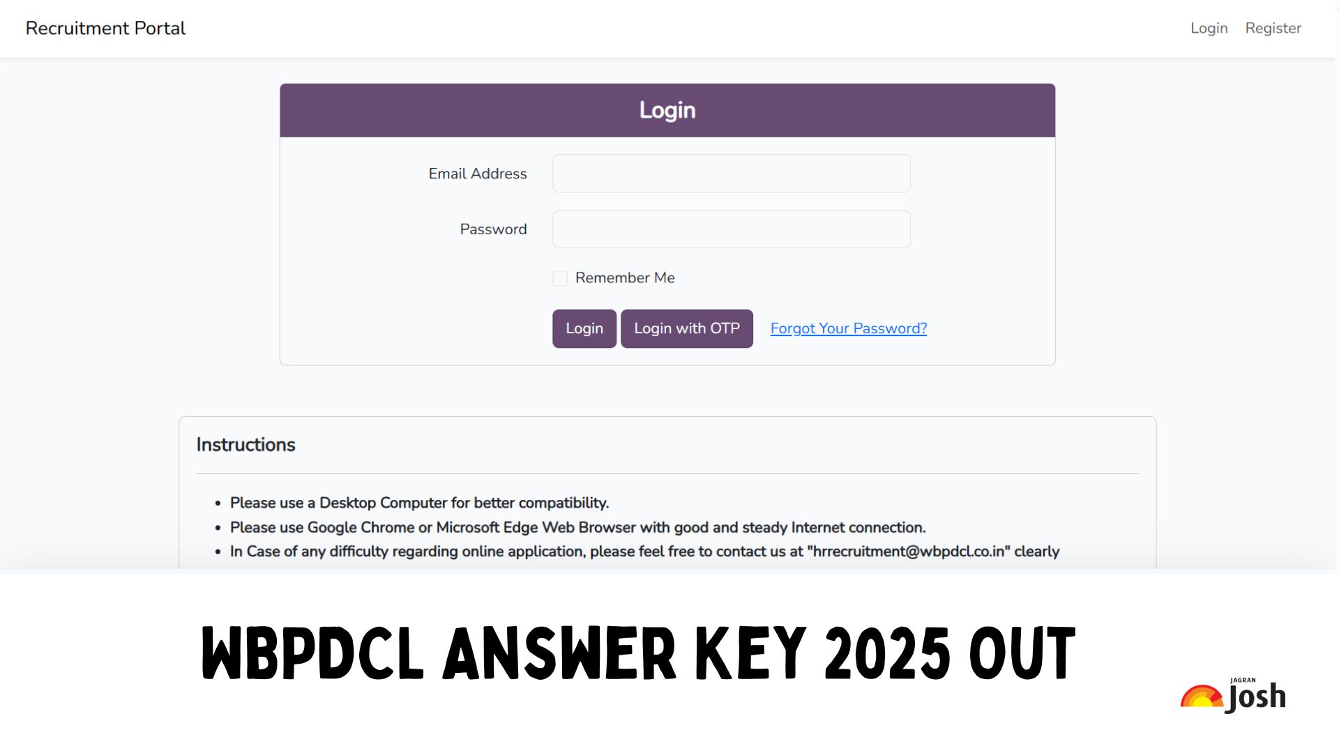 WBPDCL उत्तर कुंजी 2025 wbpdcl.co.in पर जारी,यहां देखें आपत्ति दर्ज कराने का Direct Link