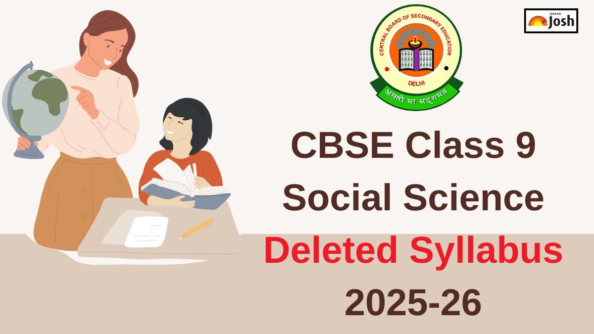 CBSE Class 9 Social Science Deleted Syllabus 2025-26: Check Chapter-Wise List of Deleted Topics