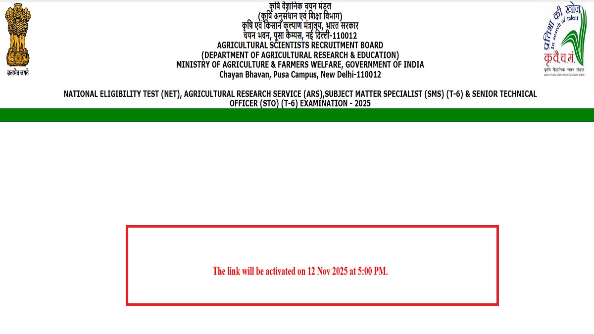 ASRB NET Admit Card 2025 Releasing Today (5 PM) at asrb.org.in, Download Exam Hall Ticket PDF - Link Here
