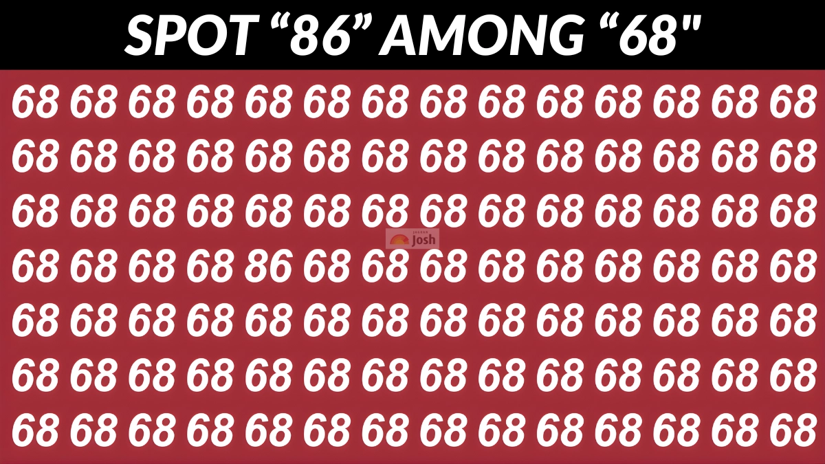 Visual illusion IQ test: Spot "86" among "68" in just 9 seconds!

