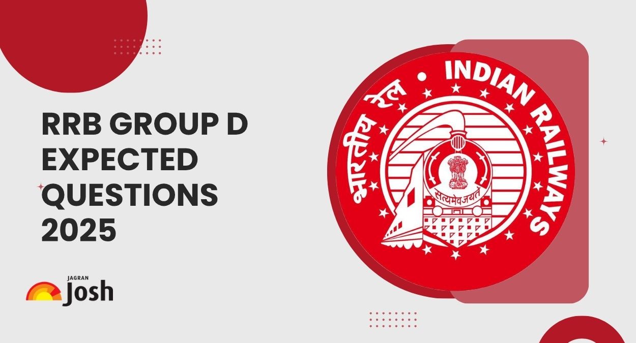 RRB Group D Expected Questions 2025 for CBT 1: Check Subject-Wise Important Topics & Exam Pattern Here