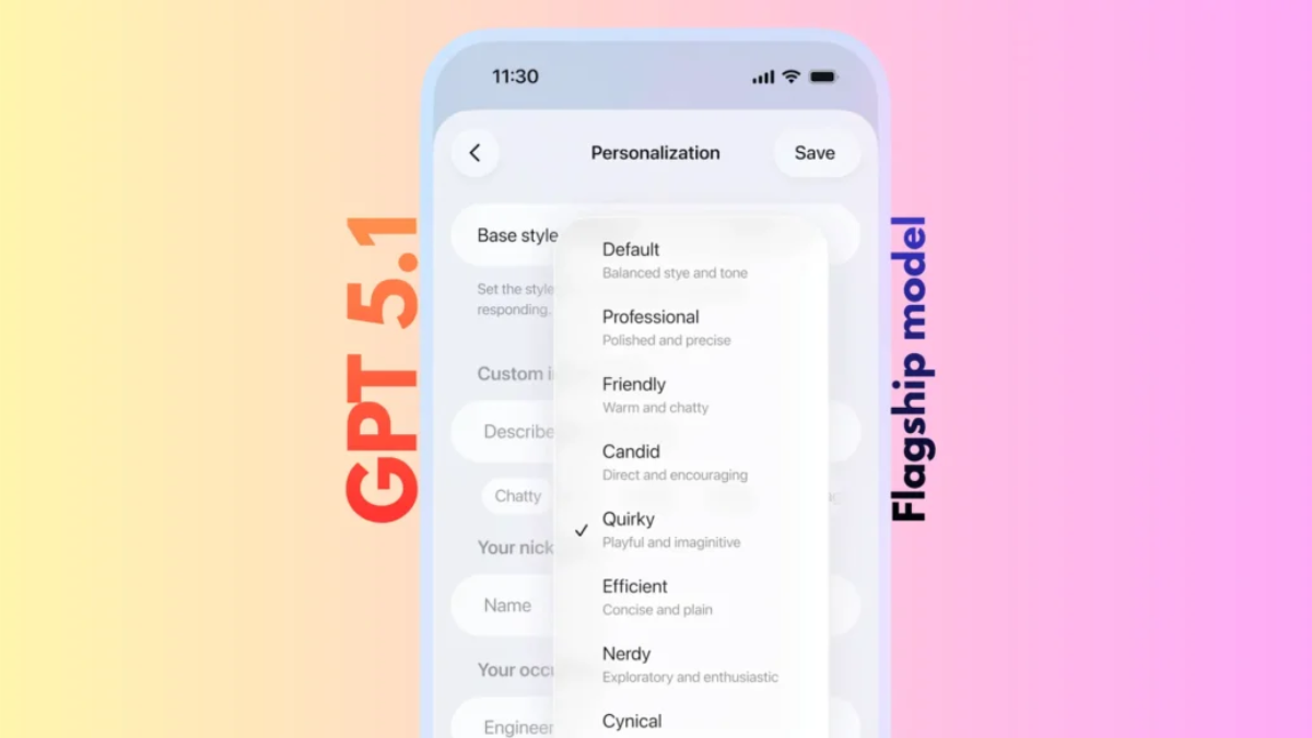 ChatGPT 5.1 Launched: Fixed GPT-5's Tone Problems, Check New Features Here