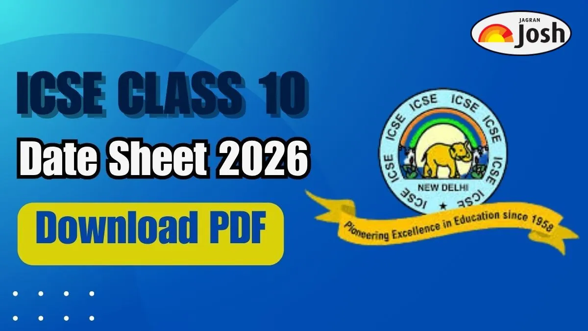 ICSE Class 10 Date Sheet 2026 Released – Check ICSE 10th Exam Schedule from February 17 to March 30
