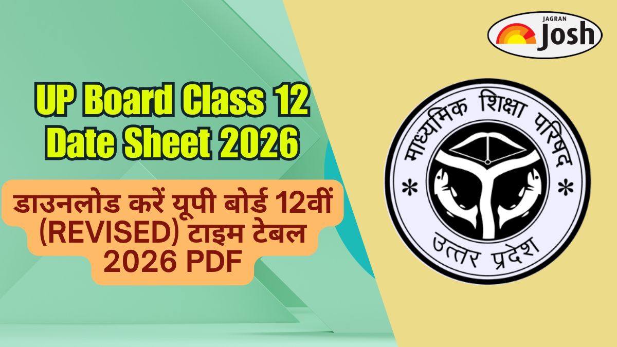 [नया शेड्यूल] यूपी बोर्ड 12वीं टाइम टेबल 2026: डाउनलोड UP Board 12th Time Table डेट शीट पीडीएफ
