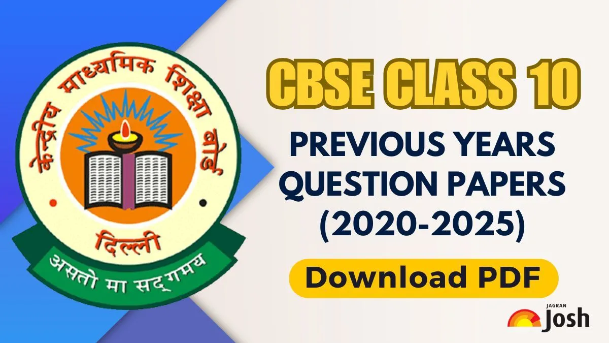 CBSE Class 10 Previous Year Question Papers (2020–2025): Download PDF for All Subjects