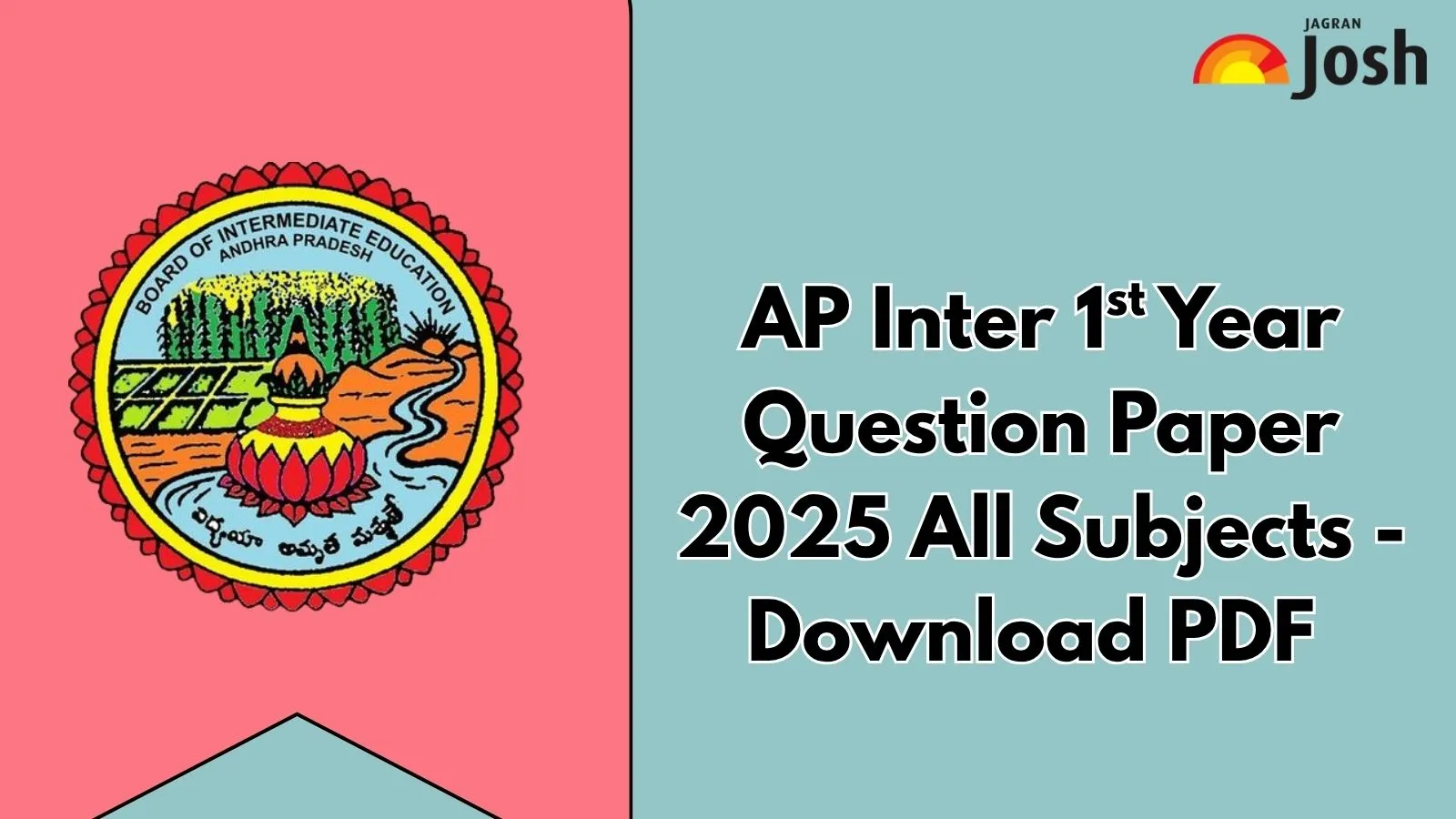 AP Inter 1st Year Question Paper 2025