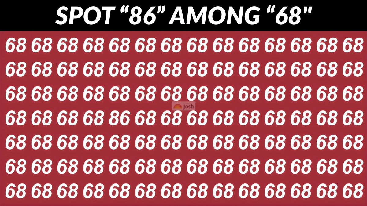 Visual illusion IQ test: Spot "86" among "68" in just 9 seconds!