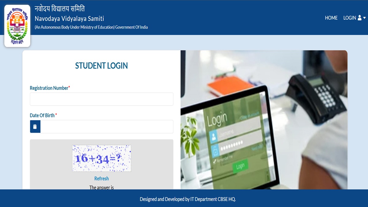 JNVST 2026 Class 6 Admit Card Released, Download with Registration Number and Date of Birth at navodaya.gov.in