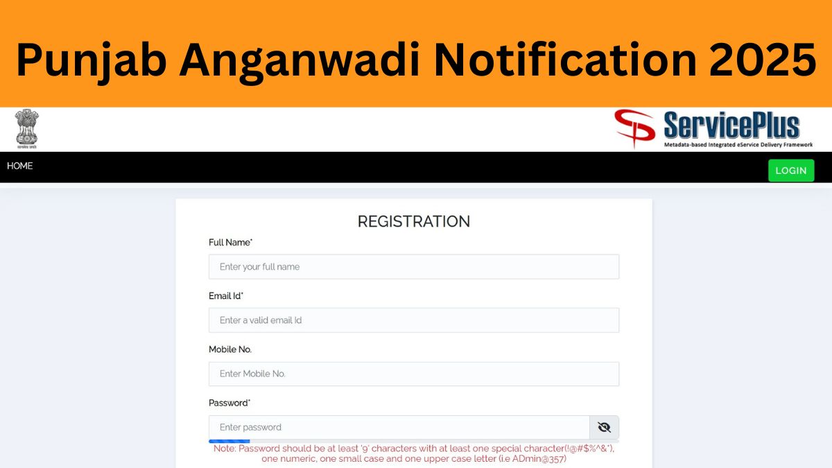 Punjab Anganwadi Recruitment 2025 Apply Online Begins at sswcd.punjab.gov.in for 6110 Posts - Check Last Date, Eligibility and More