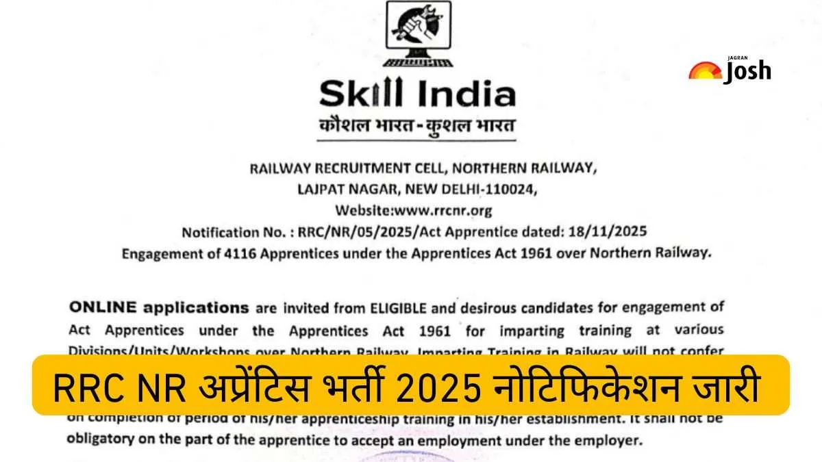 RRC NR Apprentice Recruitment 2025