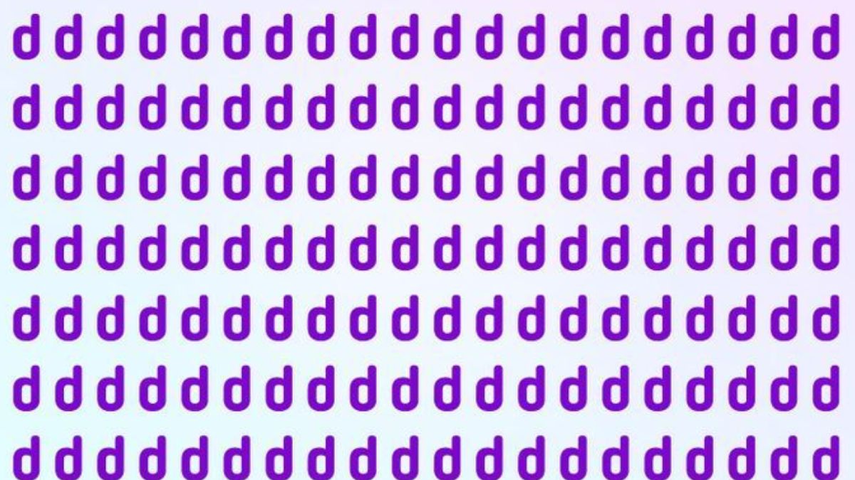 Can You Find the Hidden Odd Letter Among the “d” Sequence Series in 11 Seconds?