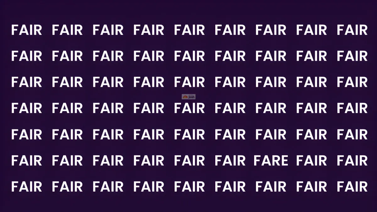 Find "FARE" among "FAIR"