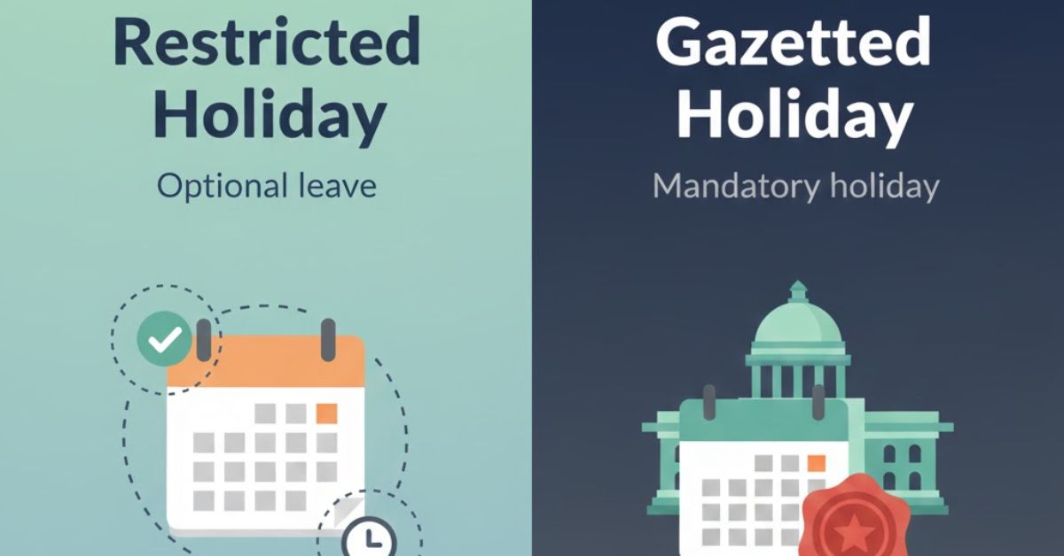 What are the Differences Between Restricted Holidays and Gazetted Holidays