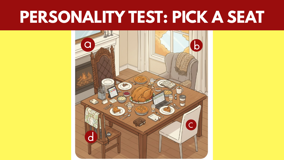 Personality Test: Pick a Thanksgiving Seat to Find Your Social Style This Holiday!
